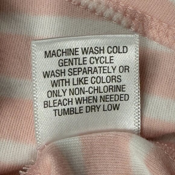 Studio Works Womens Top Pink White Striped 3/4 Sleeve Cotton Tee Size XL - Picture 14 of 14